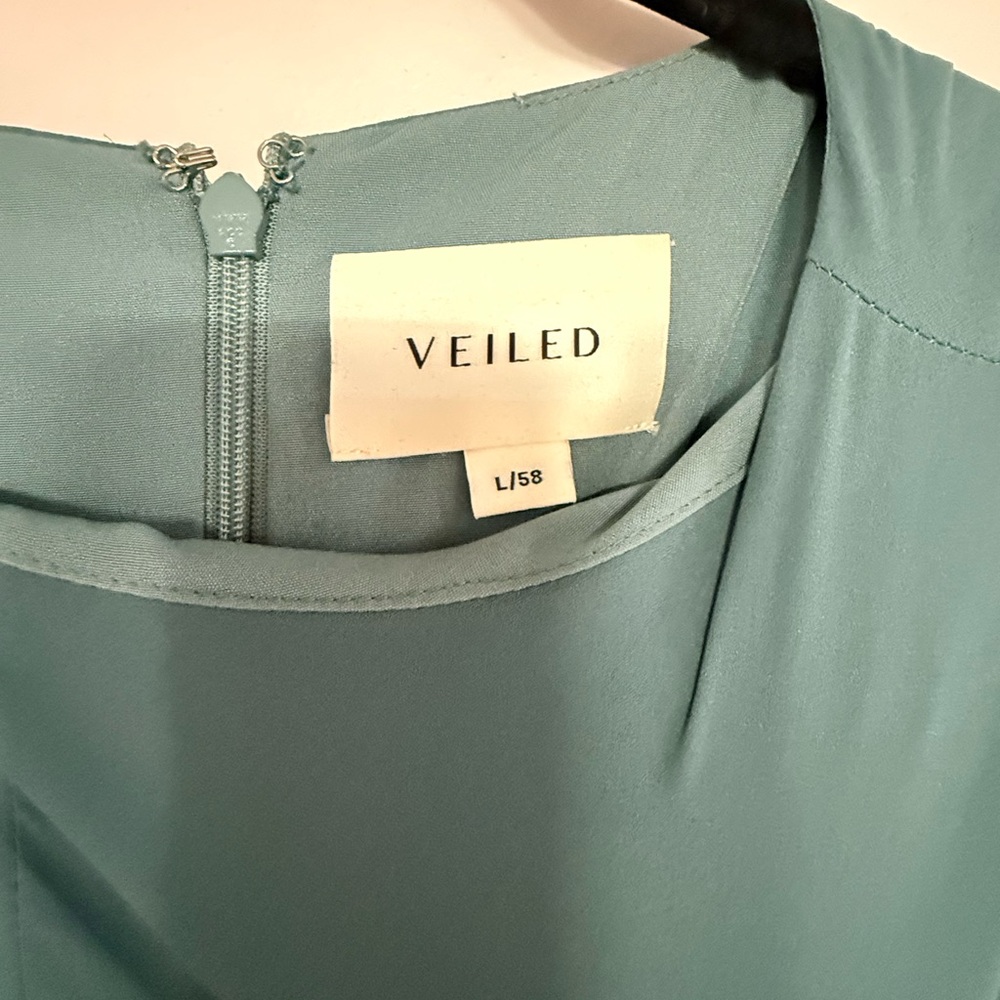 Veiled Collection Layana Pleated Wrap Waist Maxi Dress - Dark Sea Green - Picture 2 of 4